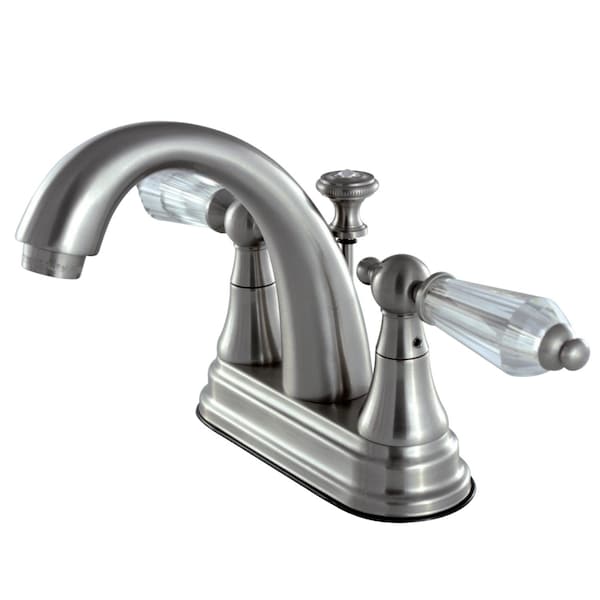 KS7618WLL 4" Centerset Bathroom Faucet, Brushed Nickel